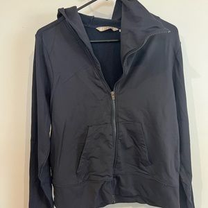 Black Athleta Cross Zip up